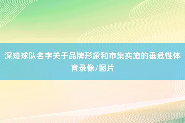 深知球队名字关于品牌形象和市集实施的垂危性体育录像/图片